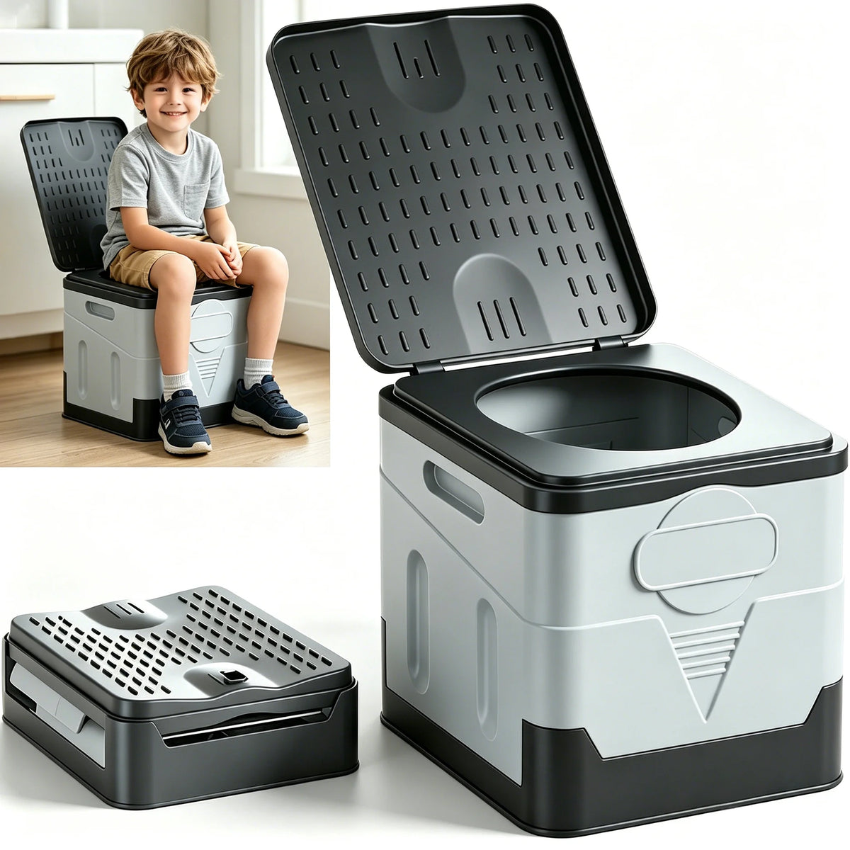 Portable Toilet for Camping with Camping Potty